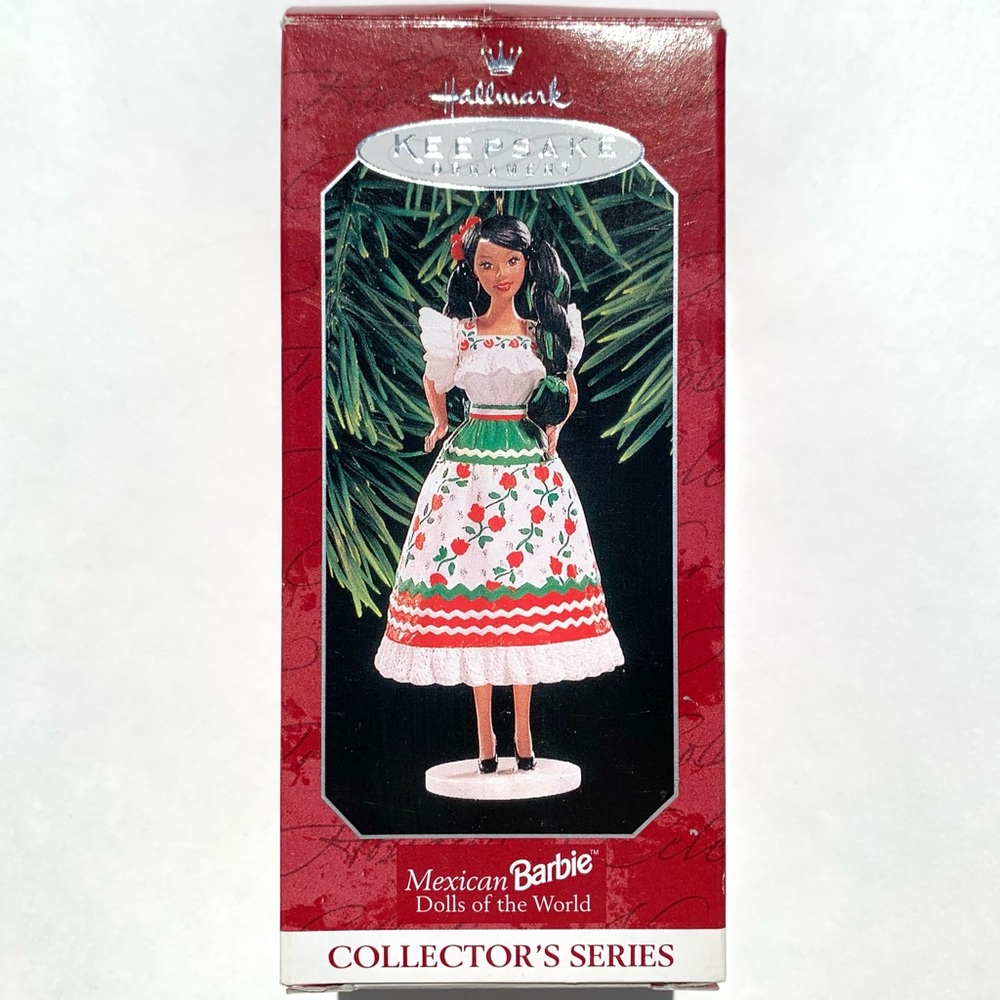 Hallmark Keepsake Ornament Mexican Barbie #3 in Dolls of the World Series 1998
